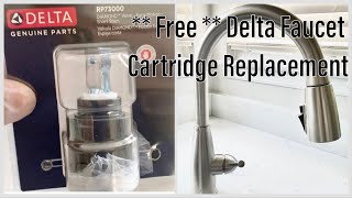 Free 0$ Single handle Pull down kitchen RP73000 Delta Faucet Cartridge Replacement