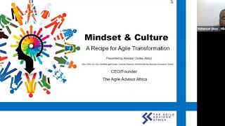 Agile Club # 10 - Mindset & Culture - A Recipe for Agile Transformation