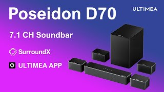 🔊 Poseidon D70 Soundbar | Experience 7.1 Channel Surround Sound with Smart APP Control 🎶