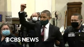 Jussie Smollett reacts to jail sentence in hate crime hoax case