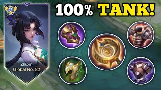 ZHUXIN 100% TANK BUILD IS BROKEN!‼️ (must try!😱) | GLOBAL ZHUXIN BEST BUILD -MLBB🔥