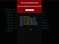 HTML Select Tag (Dropdown Menu) How can I set the default value for an HTML select element?