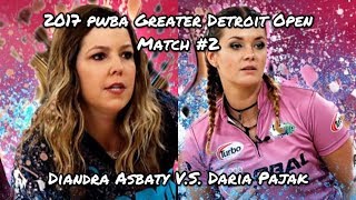 2017 PWBA Greater Detroit Open Match #2 - Diandra Asbaty V.S. Daria Pajak