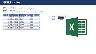 Excel ISERR Function - Beginner Tutorial with examples