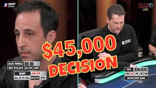 Bart Hanson and Alec Torelli in a $45,000 Showdown. Who Will Win?!