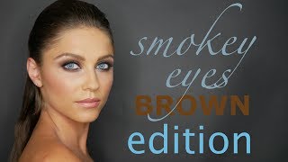 SMOKEY EYES BROWN EDITION - HNEDÉ DYMOVÉ LÍČENIE l MAKEUP BY BORIS