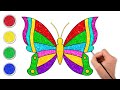 🦋How To Draw A Butterfly Step By Step🦋 | Easy Drawing For Kids | Chiki Art | HooplaKidz How To