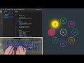 ASMR Programming - Animated Radial Menu using Html CSS Vanilla Javascript - No Talking