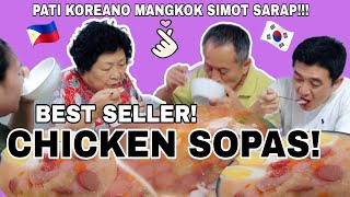 MY KOREAN 70 YEAR OLD PARENTS-IN-LAW  ENJOYS CHICKEN SOPAS | MANGKOK SIMOT SARAP😂| FILIPINO FOOD