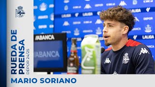 Rueda de prensa de Mario Soriano previa al RC Deportivo - SD Huesca