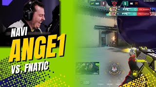 NAVI ANGE1 Crazy 1v4 Clutch Against FNATIC | VCT EMEA Kickoff 2025