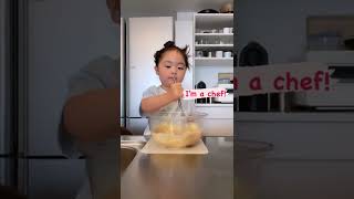 3year-old, Sutan promoted from assistant to chef! #shorts