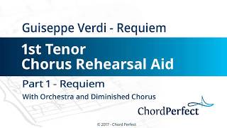 Verdi's Requiem Part 1 - Requiem - 1st Tenor Chorus Rehearsal Aid