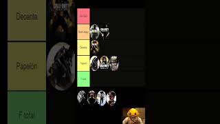 LA PRIMERA TIER LIST DEL CANAL "RANKING DE LOS COD ZOMBIES" DEL PEOR AL MEJOR #Shorts