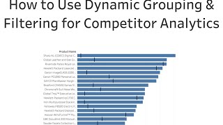 Competitor Analysis in Tableau w/ Dynamic Grouping and Filtering