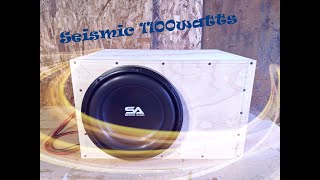 Seismic Audio SA-LAF124-12 inch 2200 Watts Max, 1000 watts RMS in a custom made ported box.