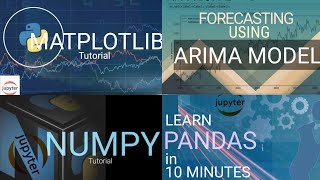 MATPLOTLIB, PANDAS and NUMPY(QUICK TUTORIAL) + FORECASTING USING ARIMA MODEL