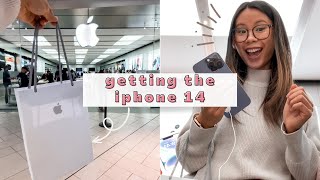 PICKING UP MY iPHONE 14 PRO MAX | UNBOXING AND SET UP