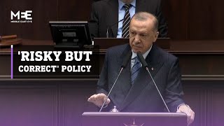 Erdogan defends 'risky but correct' economic policy