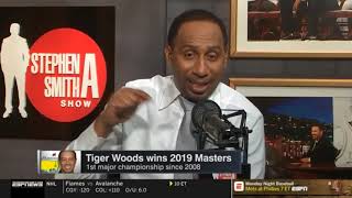 Stephen A. Smith reacts to Tiger Woods on Masters victory