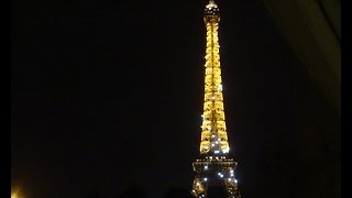 エッフェル塔　夜のシャンパンフラッシュ(Champagne flash of Eiffel Tower)　ダイヤモンド・フラッシュ(Diamond flash of Eiffel Tower)