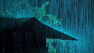 Thunderstorm \u0026 Rain on Tin Roof | White Noise for Sleep, Anxiety Relief \u0026 Deep Relaxation All Night