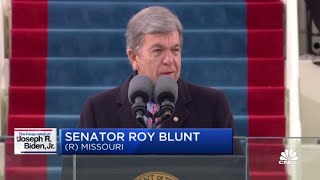 Sen. Roy Blunt delivers opening remarks at Joe Biden's inauguration