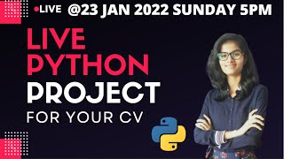Live python project | Python Project for resume | learn python | python programming