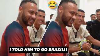 Cristiano Ronaldo meet Neymar jr 2023!!😂🇵🇹🇧🇷