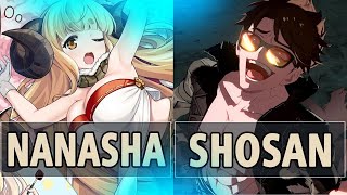 GBVSR:🔥Nanasha (Anila) Vs Shosan (Belial)🔥| High Level Gameplay.