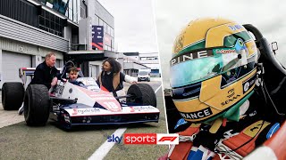 Pierre Gasly and Naomi Schiff drive Ayrton Senna's FIRST F1 car 💛💚