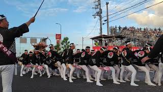 令和6年9月15日 岸和田だんじり祭 本宮 藤井町　ラストカンカン場　やり回し