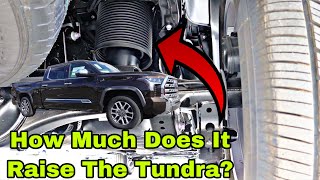 Here's How The Rear Air Suspension Works On The New 2022 Toyota Tundra! How Much Lift Does It Add?