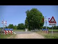 spoorwegovergang almen dutch railroad crossing