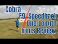 Cobra King F9 Speedback One Length Irons Review using Skytrak Bag Mapping Feature