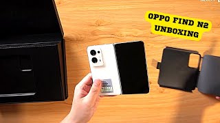 Oppo Find N2 white colour Unboxing | find N2 hands on review 💥