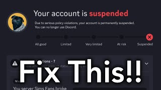 How to Resolve A DISABLED Discord Account [NEW METHOD].