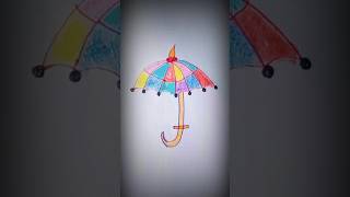 How to draw umbrella easy with letter A #shorts #viral #drawing #nicedrawing
