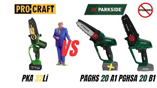 Horst Fuchs vám toto nepovie. ProCraft PKA 32Li B vs Parkside PAGHS, PGHSA gang