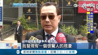 曾罹癌恢復健康集團尾牙上還高歌仍不敵病魔　嚴凱泰靠一輛車救裕隆人稱「少主中興」│記者邱子玲 李維庭│【LIVE大現場】20181203│三立新聞台