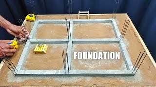 HOW TO MAKE THE FOUNDATION OF MINI HOUSE......|| MODEL PART 1