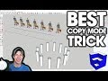 BEST SketchUp Array Copy Mode Trick