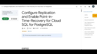 Configure Replication and Enable Point-in-Time-Recovery for Cloud SQL for PostgreSQL #arcade2025