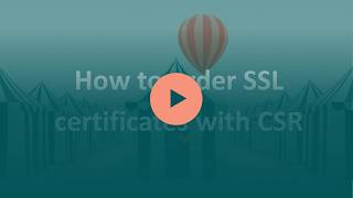 How to request an SSL/TLS certificate with manual certificate signing request (CSR) in SCM