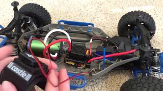 100MPH Slash 4x4 Build #7 Castle Creations  motor fan, ESC Mount, and Spur Gear