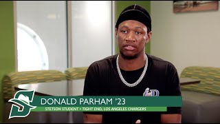 NFL’s Donald Parham Returns to Stetson University to Finish his Degree