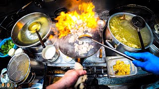 POV: Chinese Chef Cooking Dozens of Dishes in a Blazing Hot Wok All Day