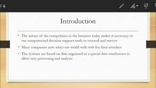 Introduction to Decision Support Systems