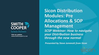 Pre Allocations \u0026 SOP Management for Sage 200 | Sicon Distribution Modules