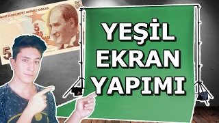 3 DAKİKADA TRİPODLU GREEN SCREEN YAPIMI / YEŞİL EKRAN NASIL YAPILIR ?